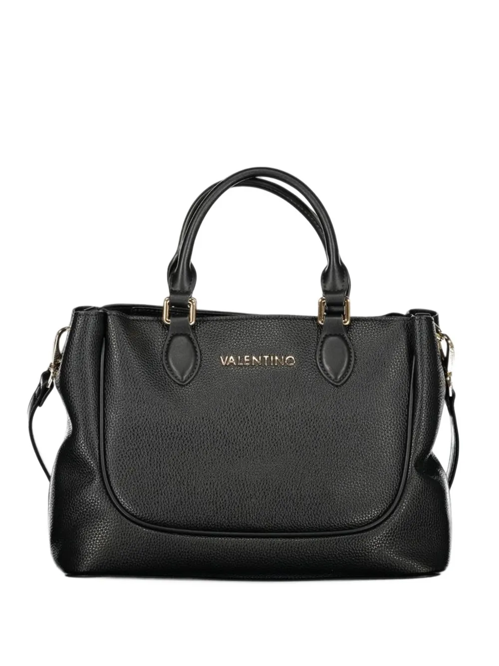 MARIO VALENTINO Daphne grained tote bag Zwart