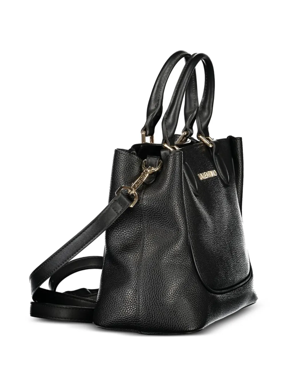 MARIO VALENTINO Daphne grained tote bag Zwart