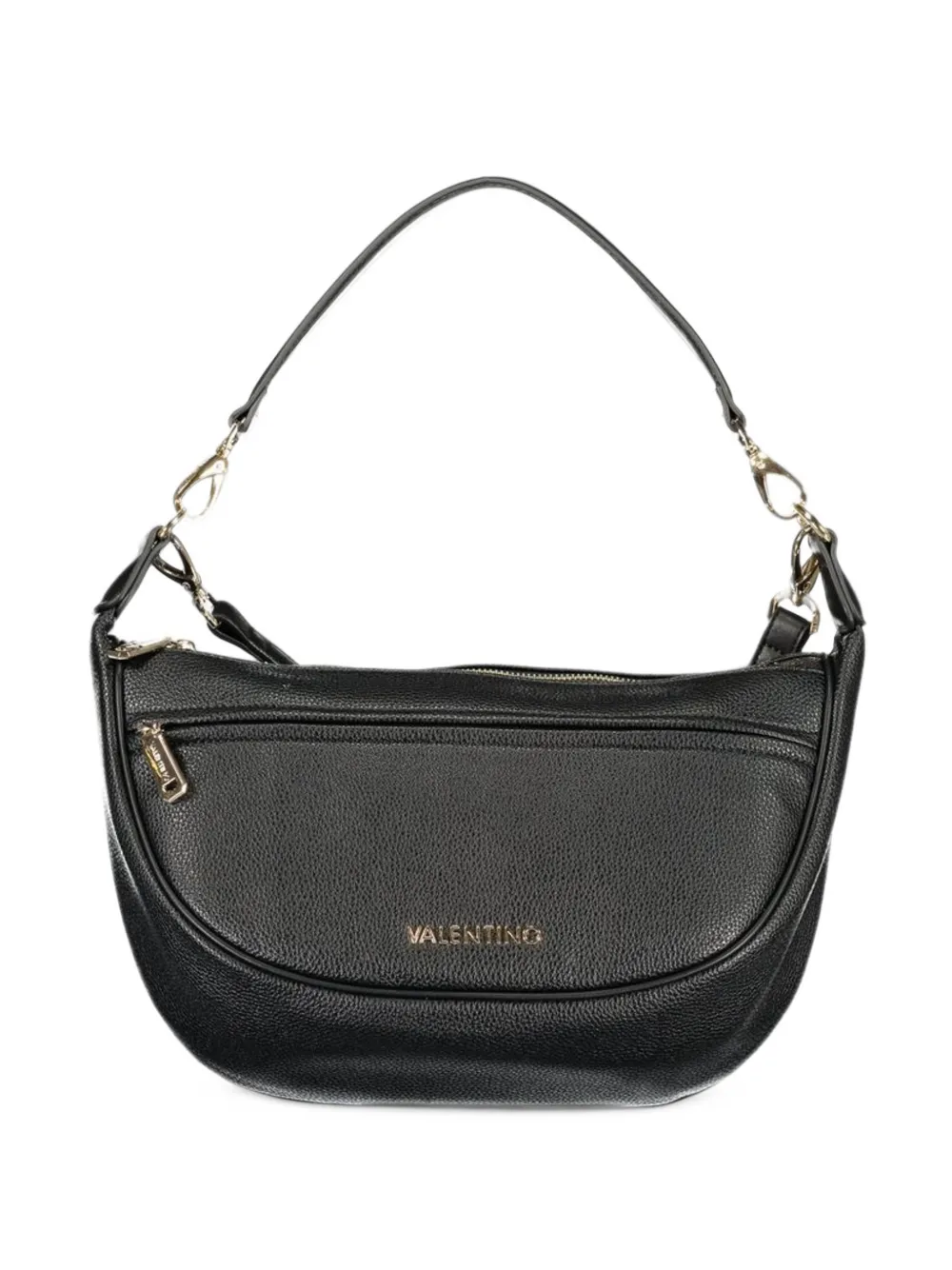MARIO VALENTINO Daphne pebbled-texture shoulder bag - Nero