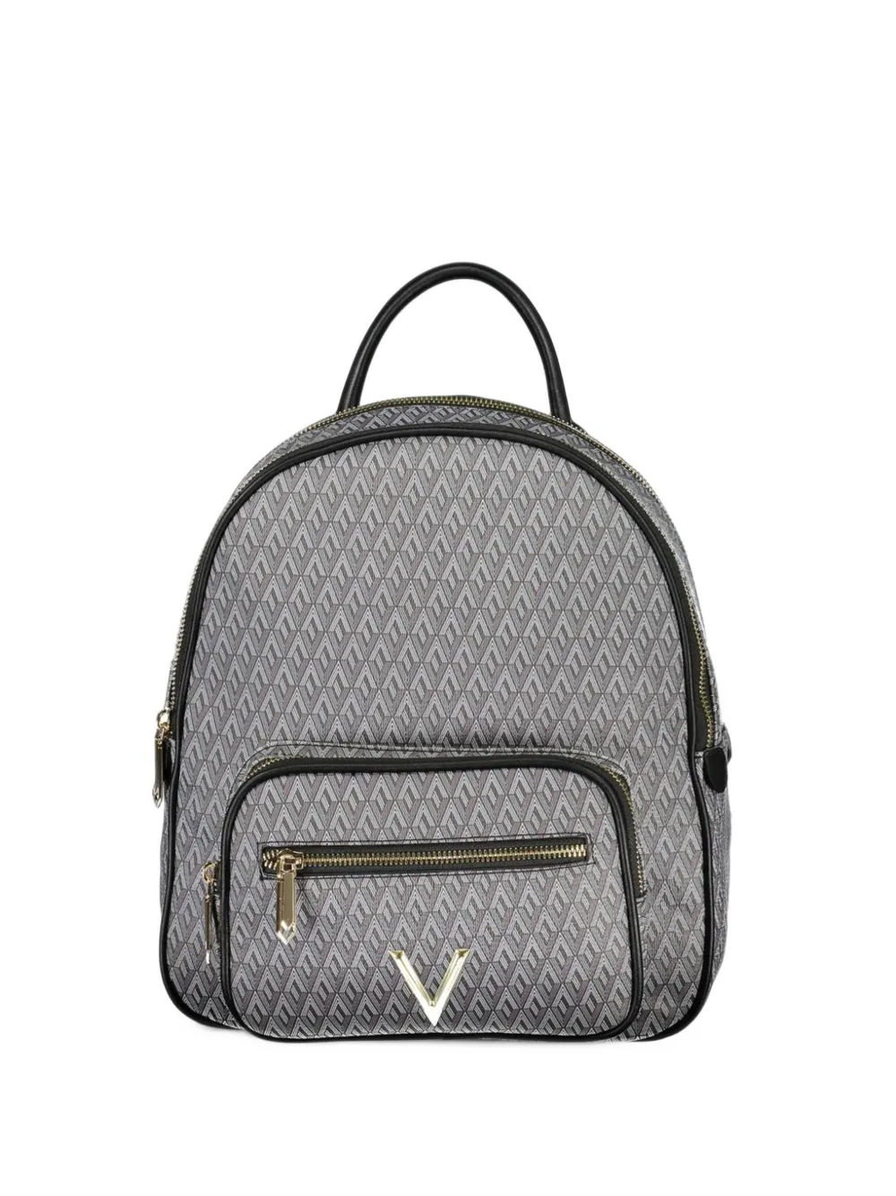 MARIO VALENTINO logo-print monogram backpack - Nero