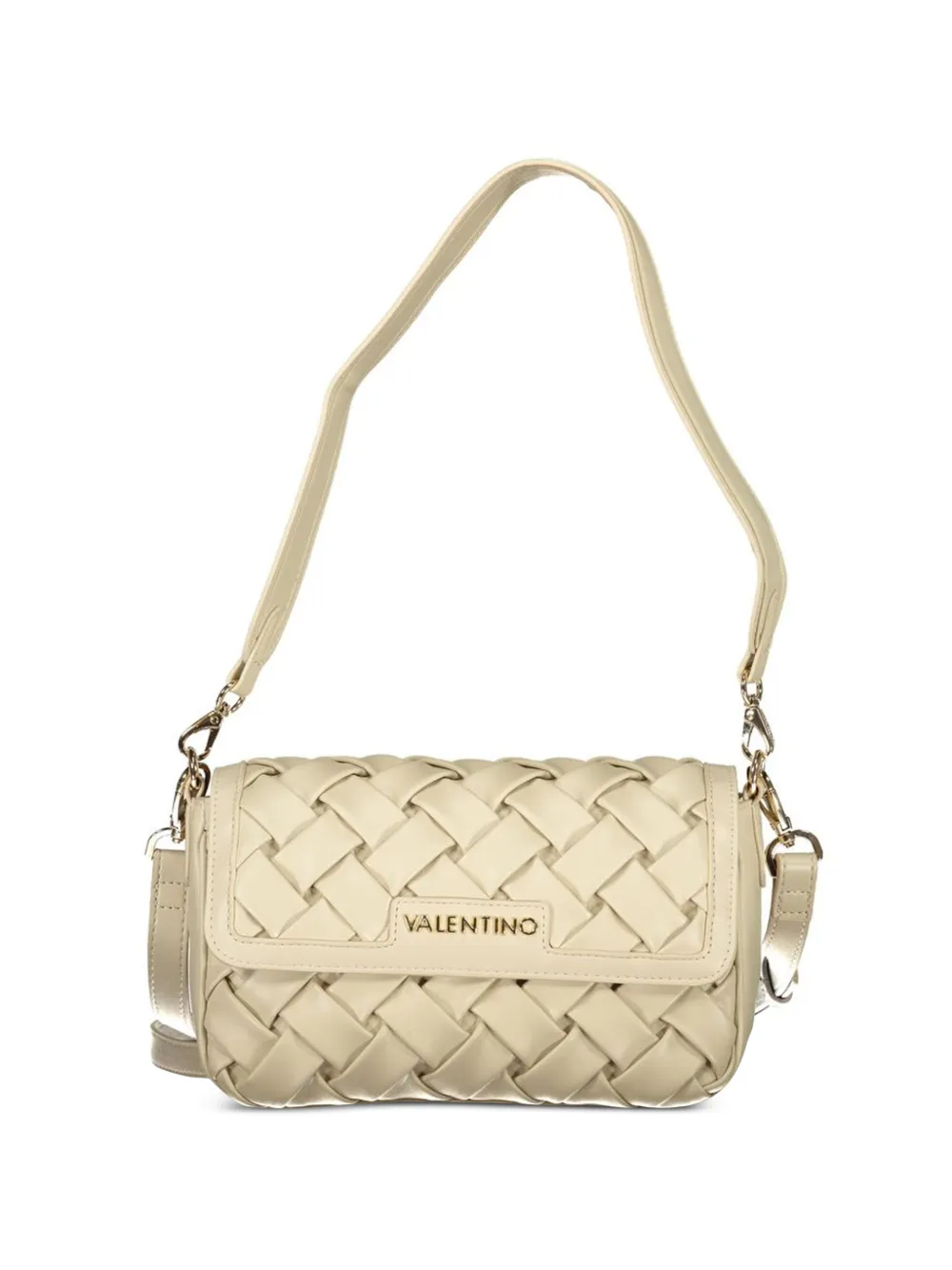 MARIO VALENTINO Ennis woven shoulder bag - Toni neutri