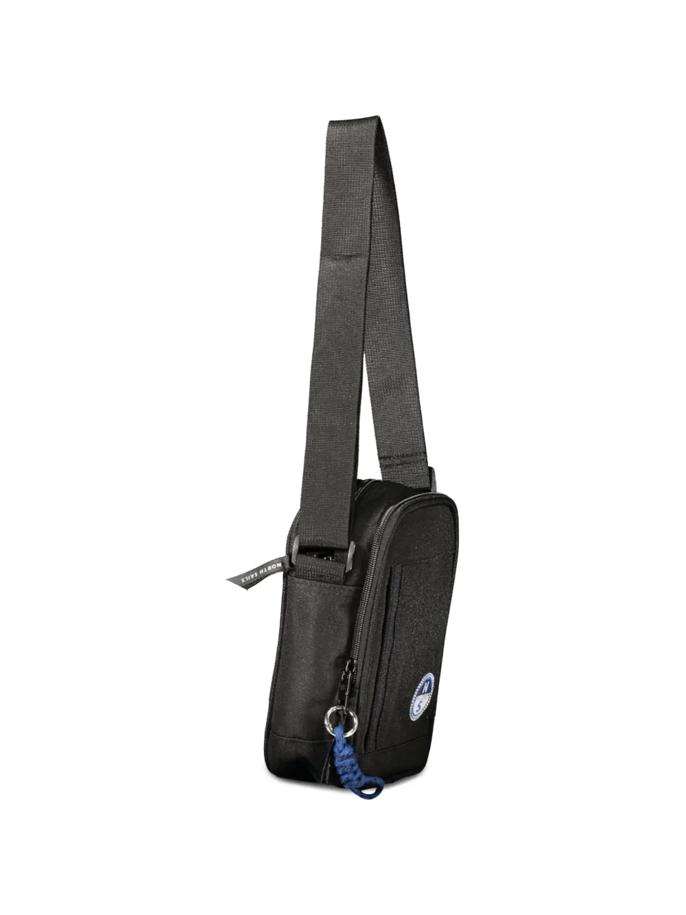 North Sails logo-patch shoulder bag Zwart