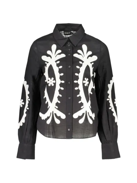Desigual embroidered long-sleeve shirt