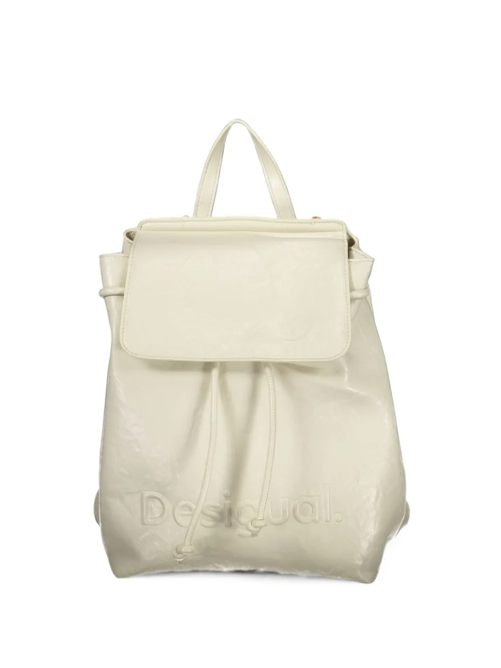 Desigual Zaino con logo goffrato - Bianco