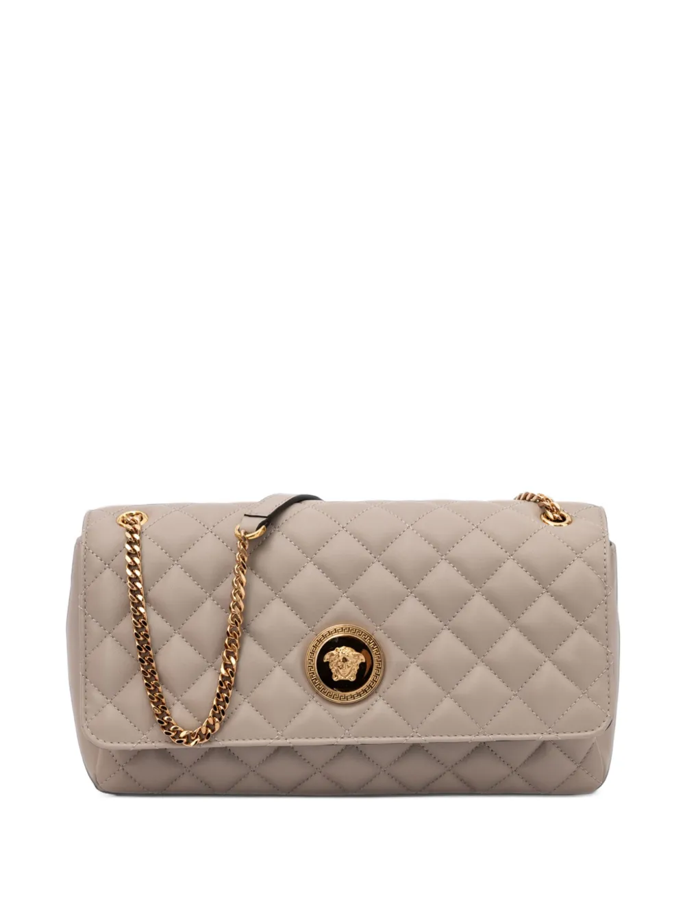 Versace quilted leather shoulder bag - Toni neutri