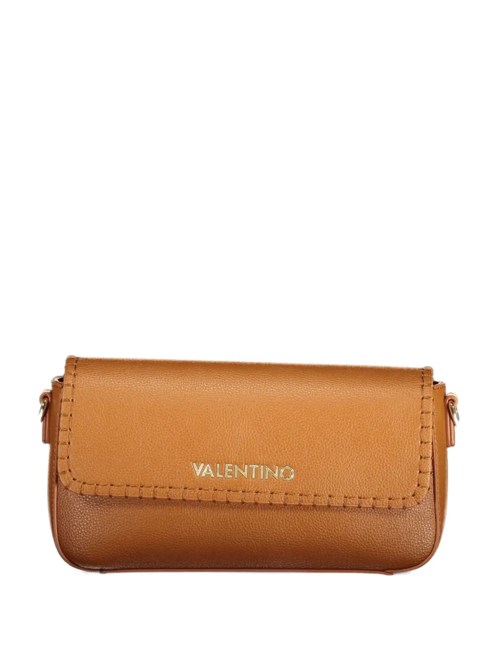 MARIO VALENTINO Alejandra whipstitch-trim shoulder bag - Arancione
