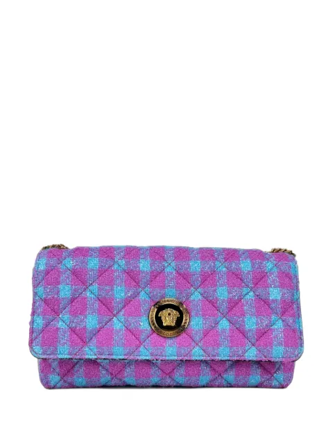 Versace quilted check-pattern shoulder bag