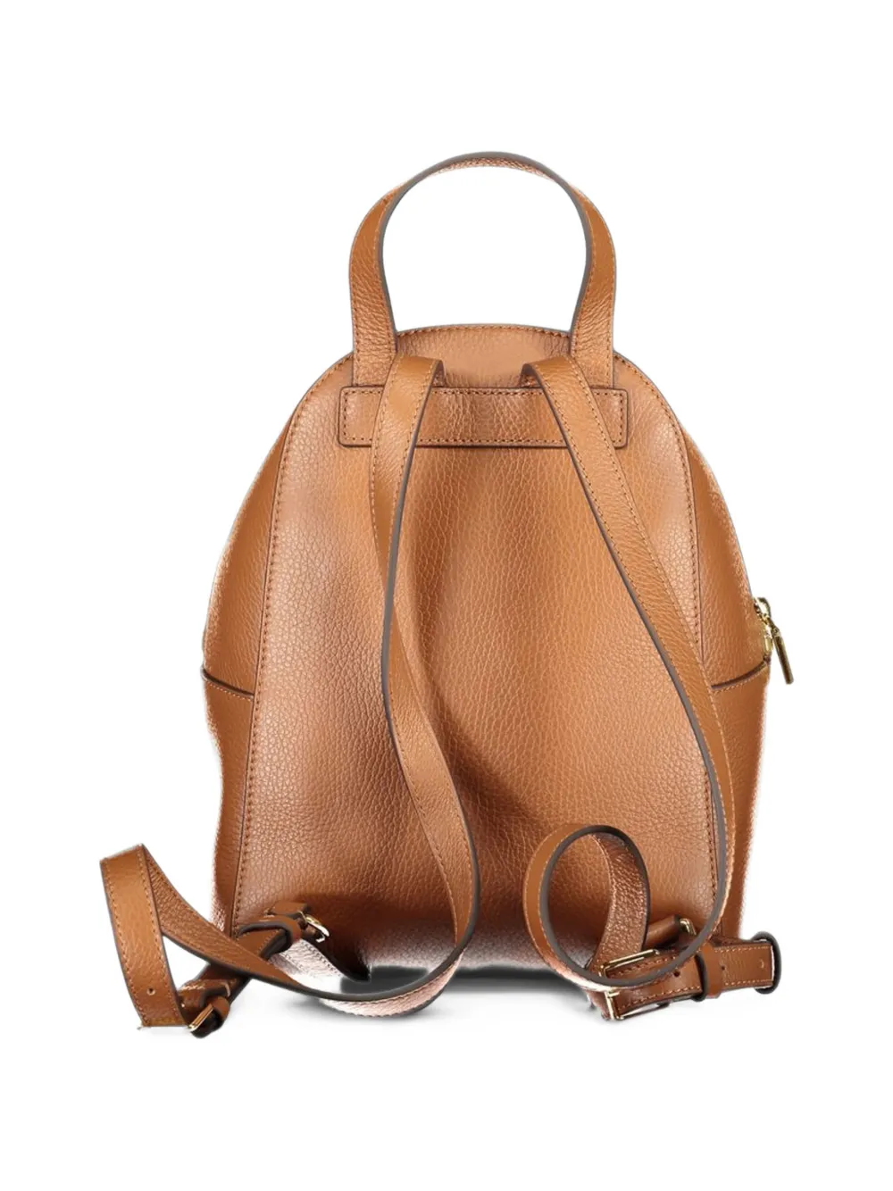 Coccinelle small Beat grained leather backpack Bruin