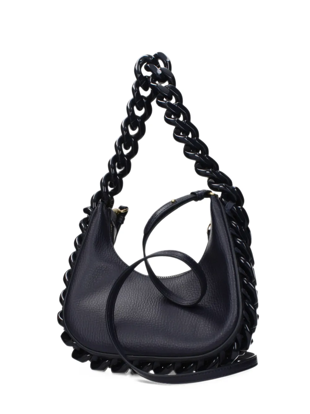 Stella McCartney Frayme chain-link shoulder bag - Blu