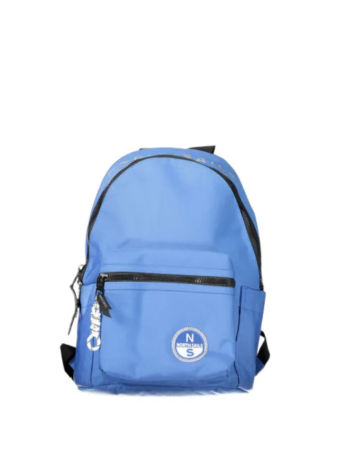 North Sails logo-patch zip-around backpack