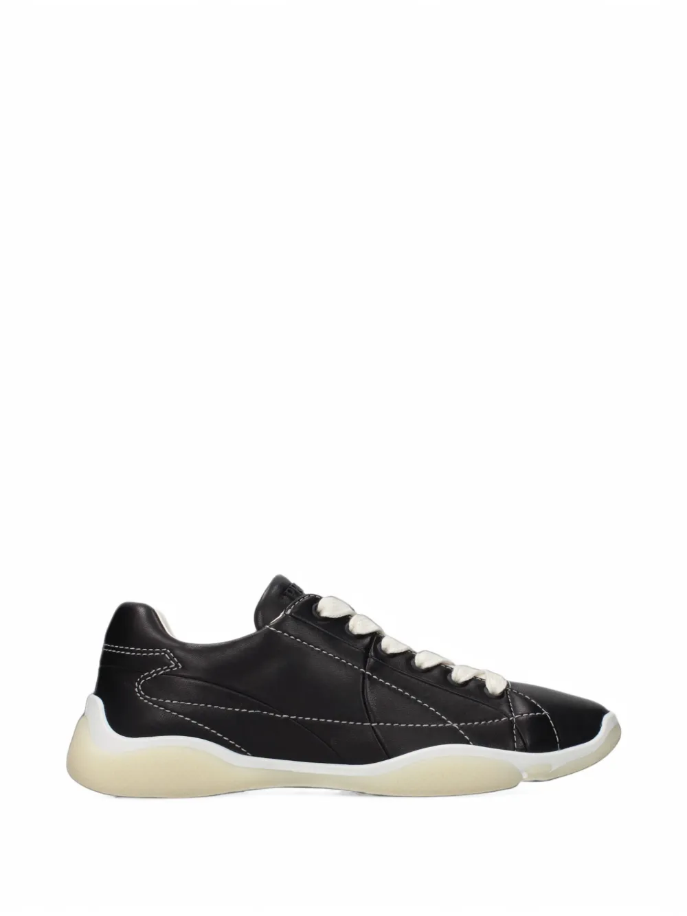 Prada leather sneakers - Schwarz