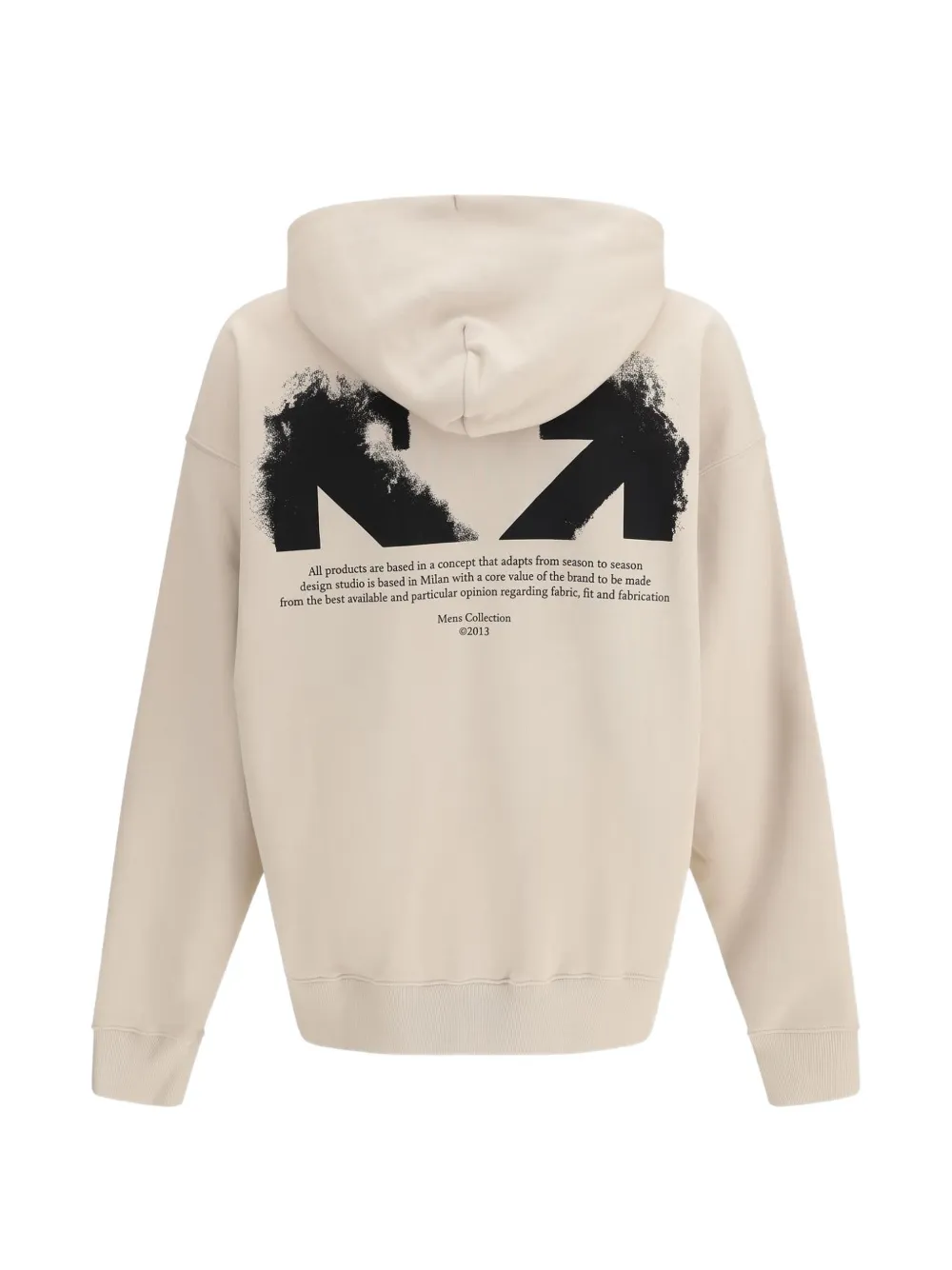 Off-White Arrows logo-print hoodie Beige