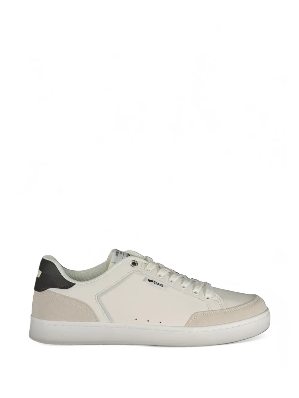 GAS logo-plaque panelled sneakers | White | Image 1