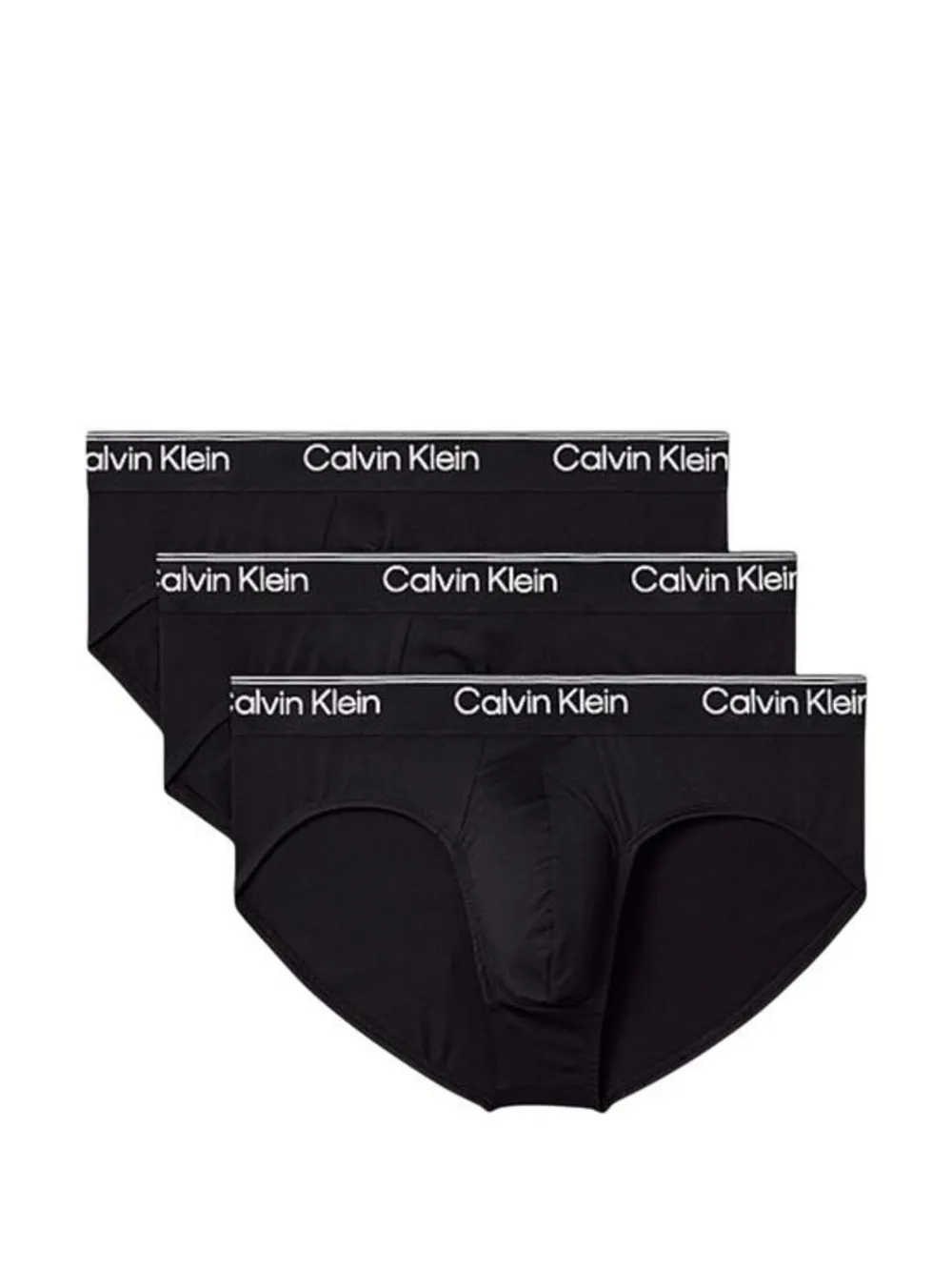 Calvin Klein Underwear logo-waistband briefs (set of three) - Nero