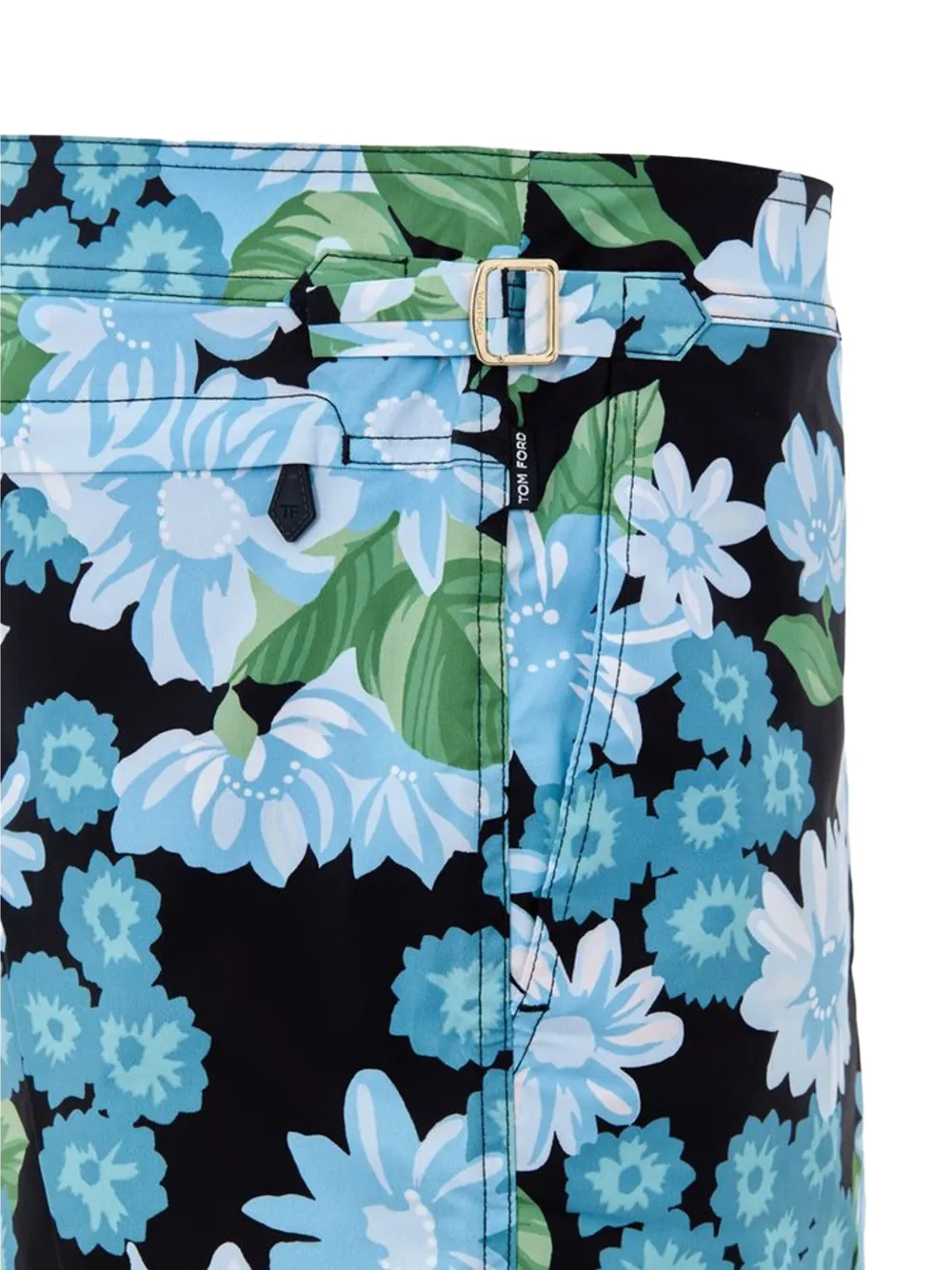 TOM FORD floral-print swim shorts Zwart