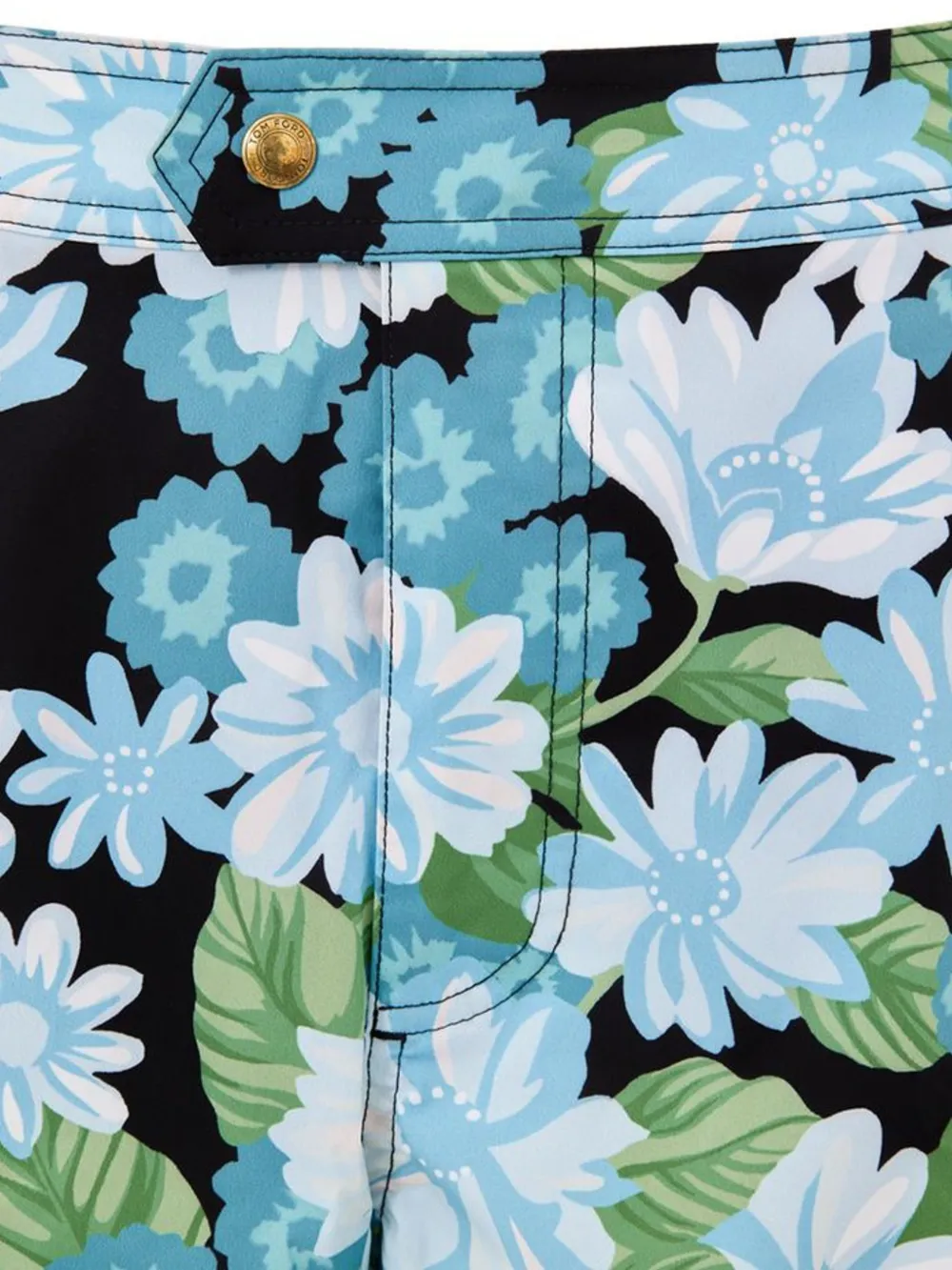 TOM FORD floral-print swim shorts Zwart