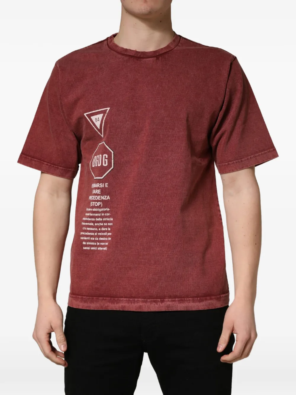Dolce & Gabbana graphic-print T-shirt - Rot