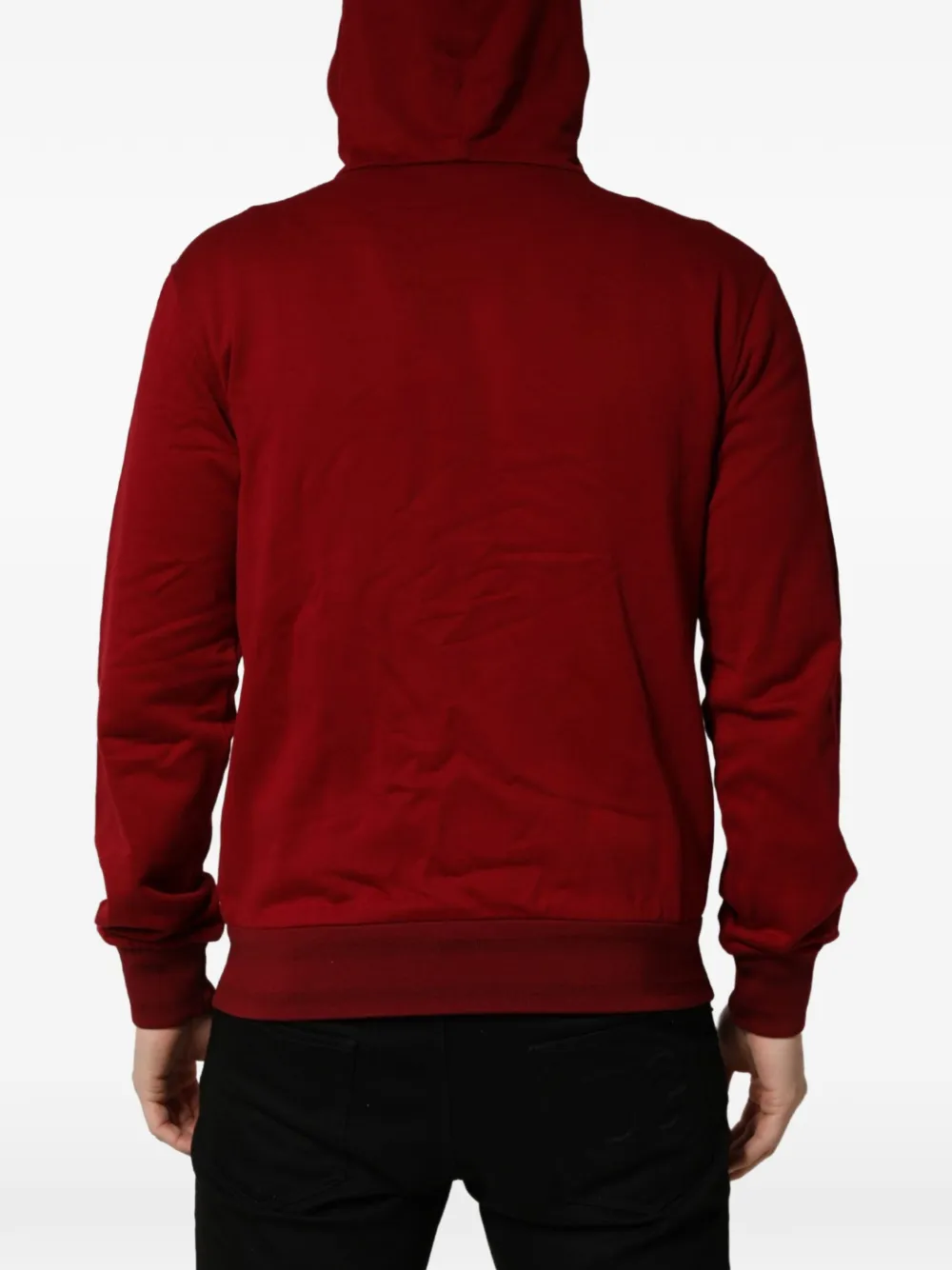 Dolce & Gabbana zip-up cotton hoodie Rood