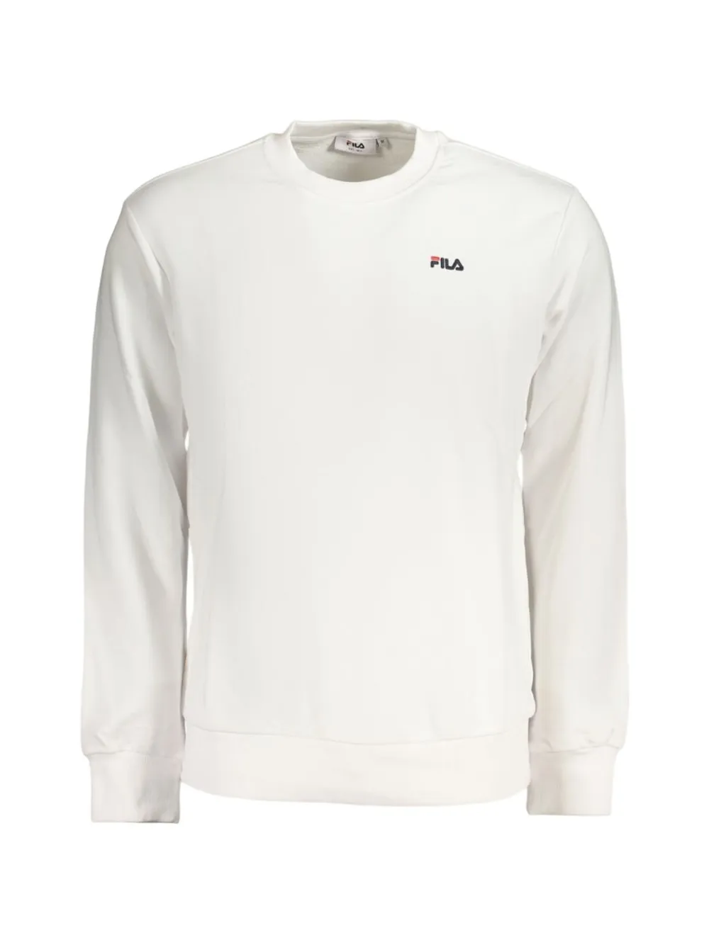 Fila logo-embroidered crew-neck sweatshirt Wit