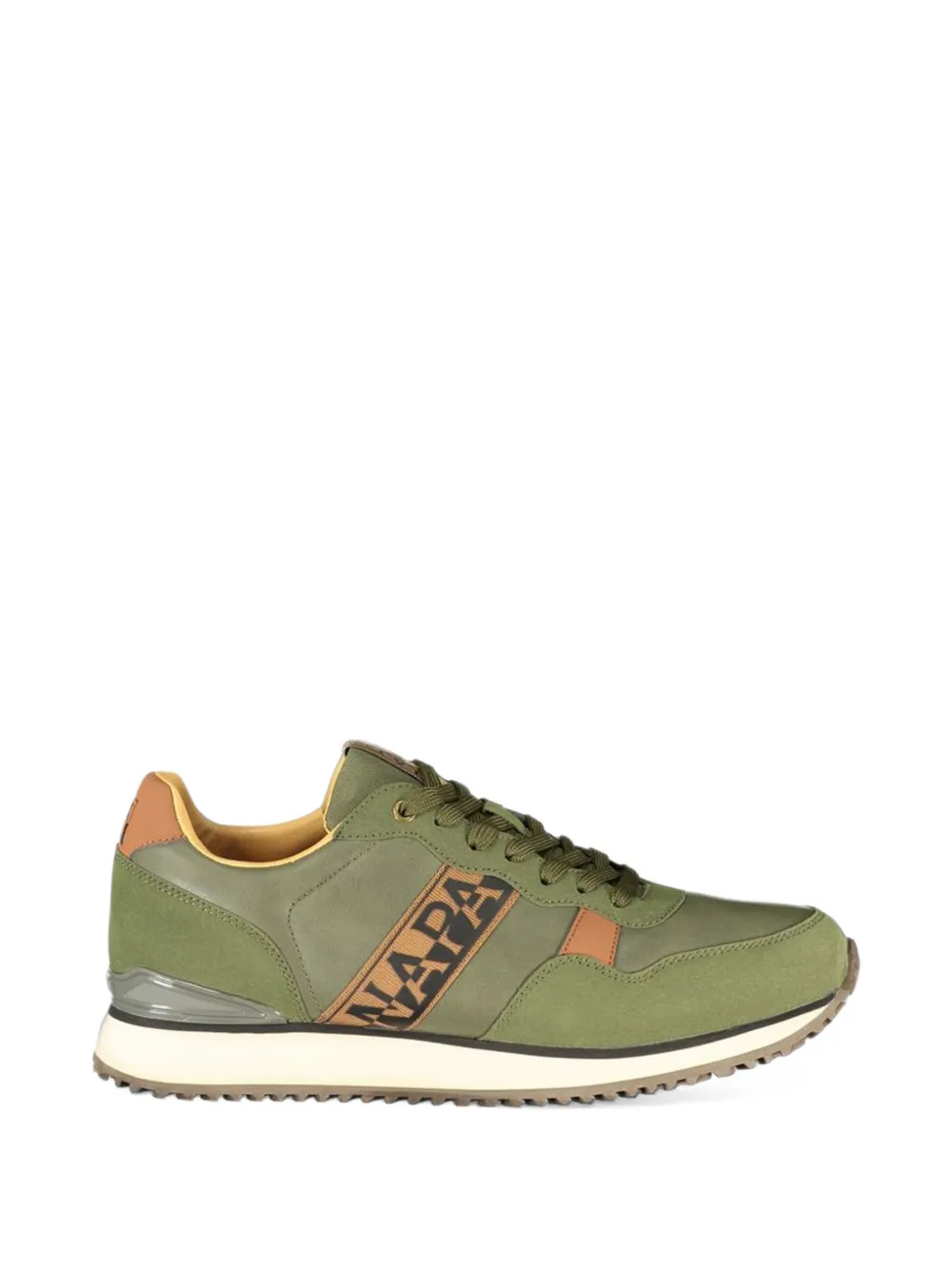 Napapijri Cosmos Syn logo-print panelled sneakers - Verde