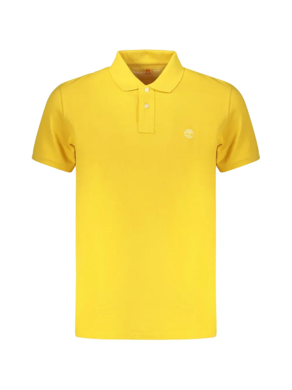 Timberland Logo-embroidered Cotton Polo Shirt In Yellow