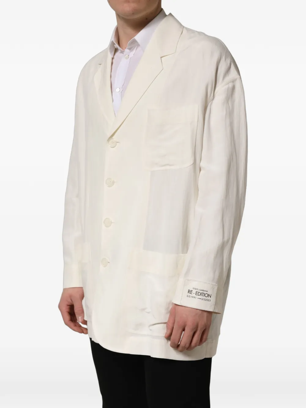 Dolce & Gabbana single-breasted blazer Beige