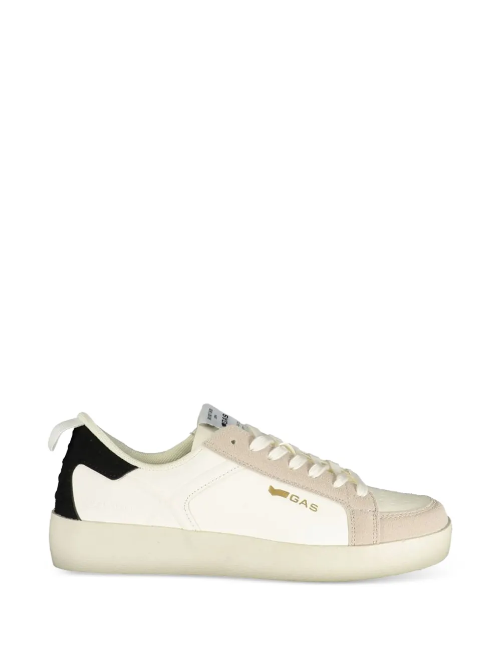 Gas Logo-print Panelled Sneakers In White