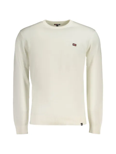 Norwegian Rain logo-patch long-sleeve sweater