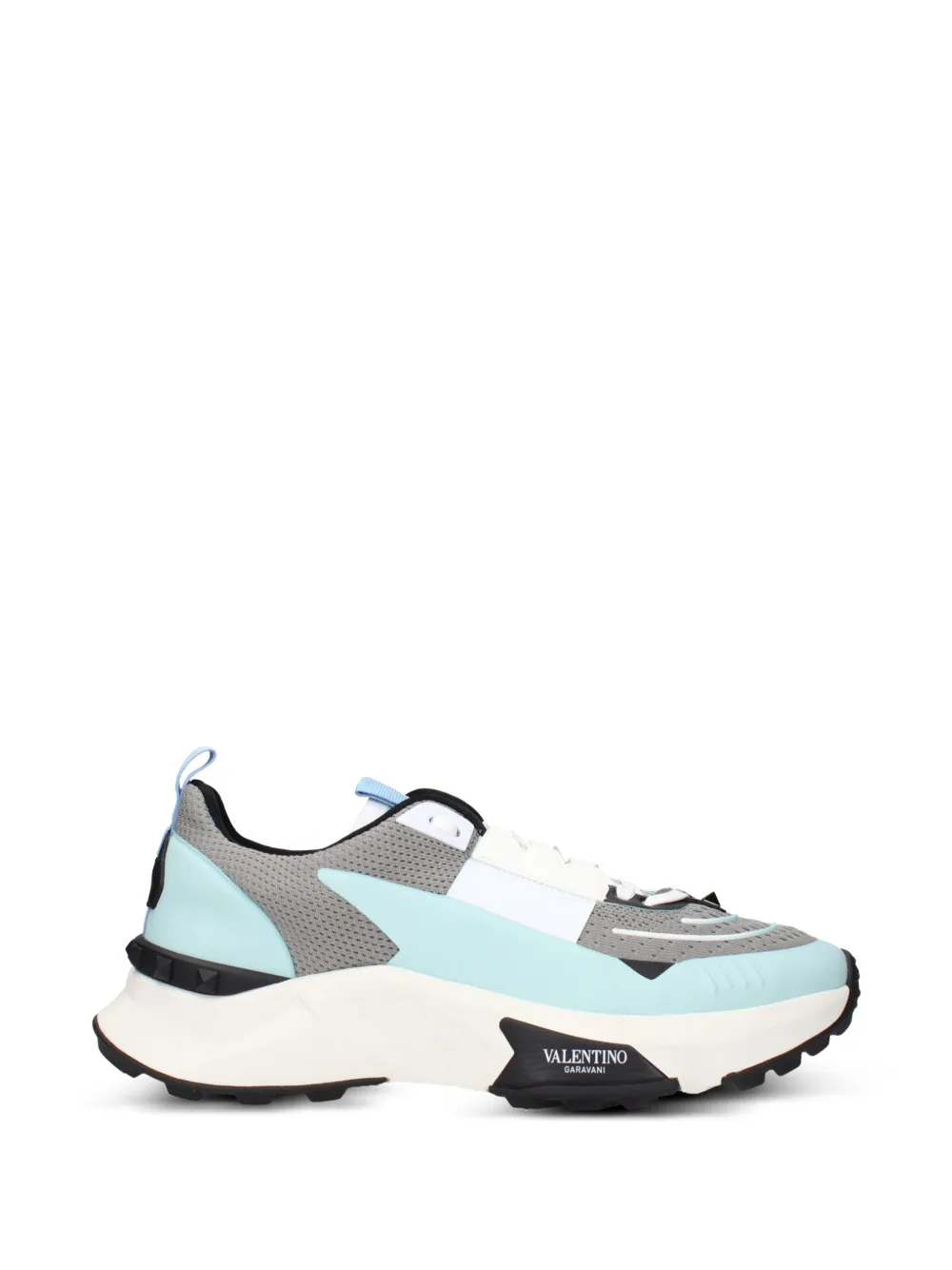 Valentino Garavani Rockstud mesh sneakers - Grigio