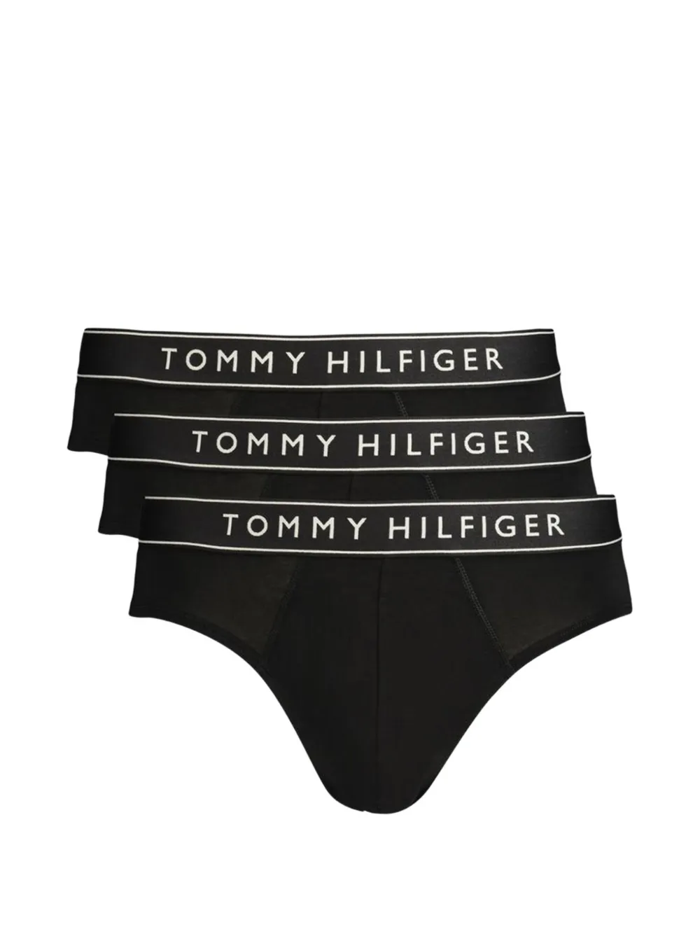 Tommy Hilfiger logo-waistband briefs (set of three) - Nero