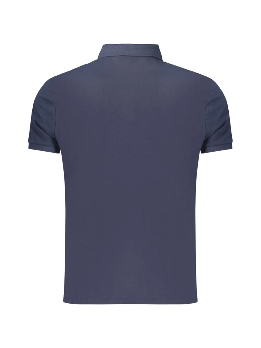 Calvin Klein logo-embroidered polo shirt Blauw