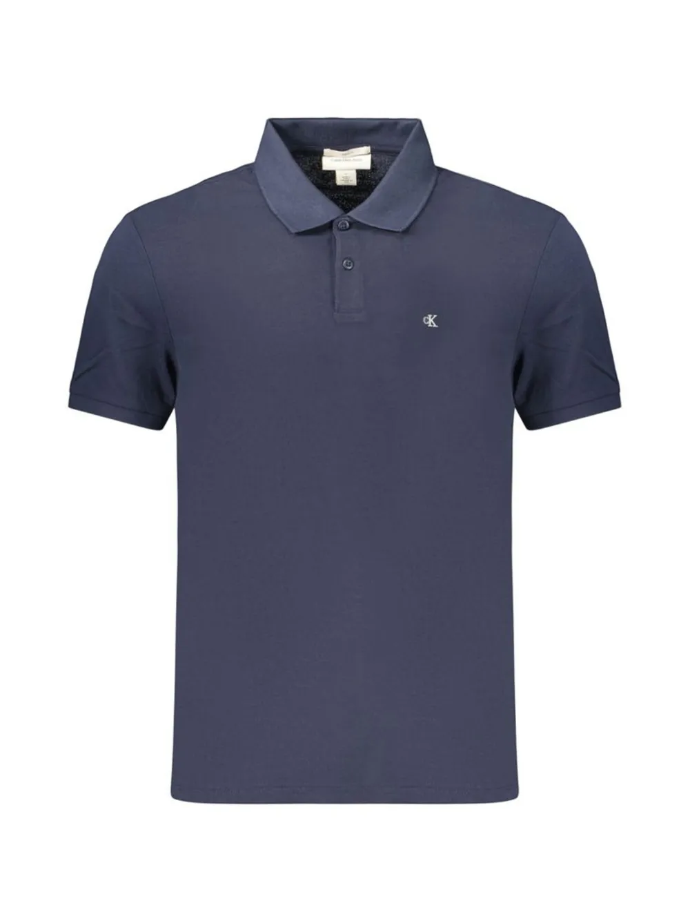 Calvin Klein Polo con logo ricamato - Blu