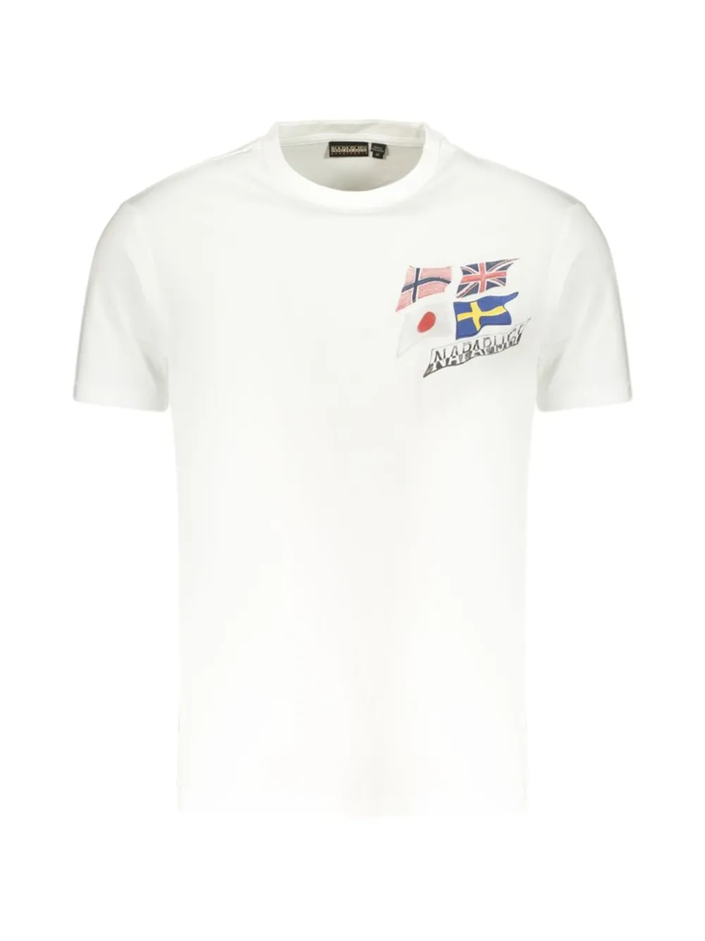 Napapijri T-shirt in cotone con stampa grafica - Bianco