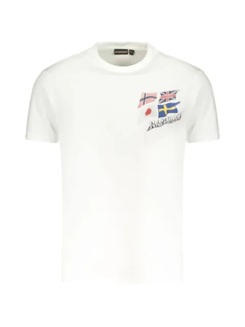 Napapijri graphic-print cotton T-shirt