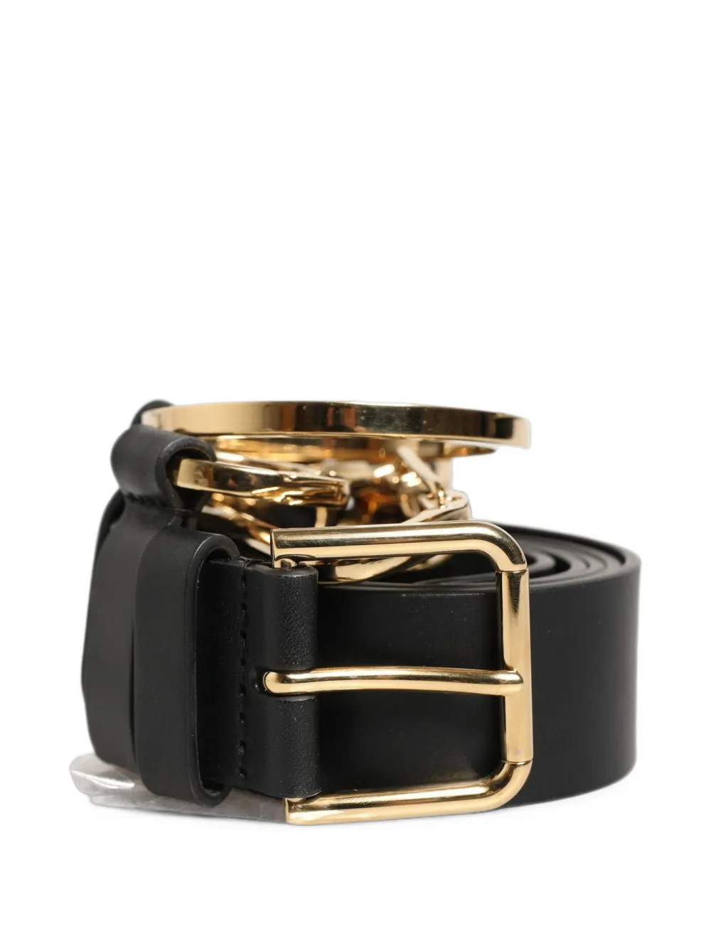 Dolce & Gabbana leather buckle belt Zwart