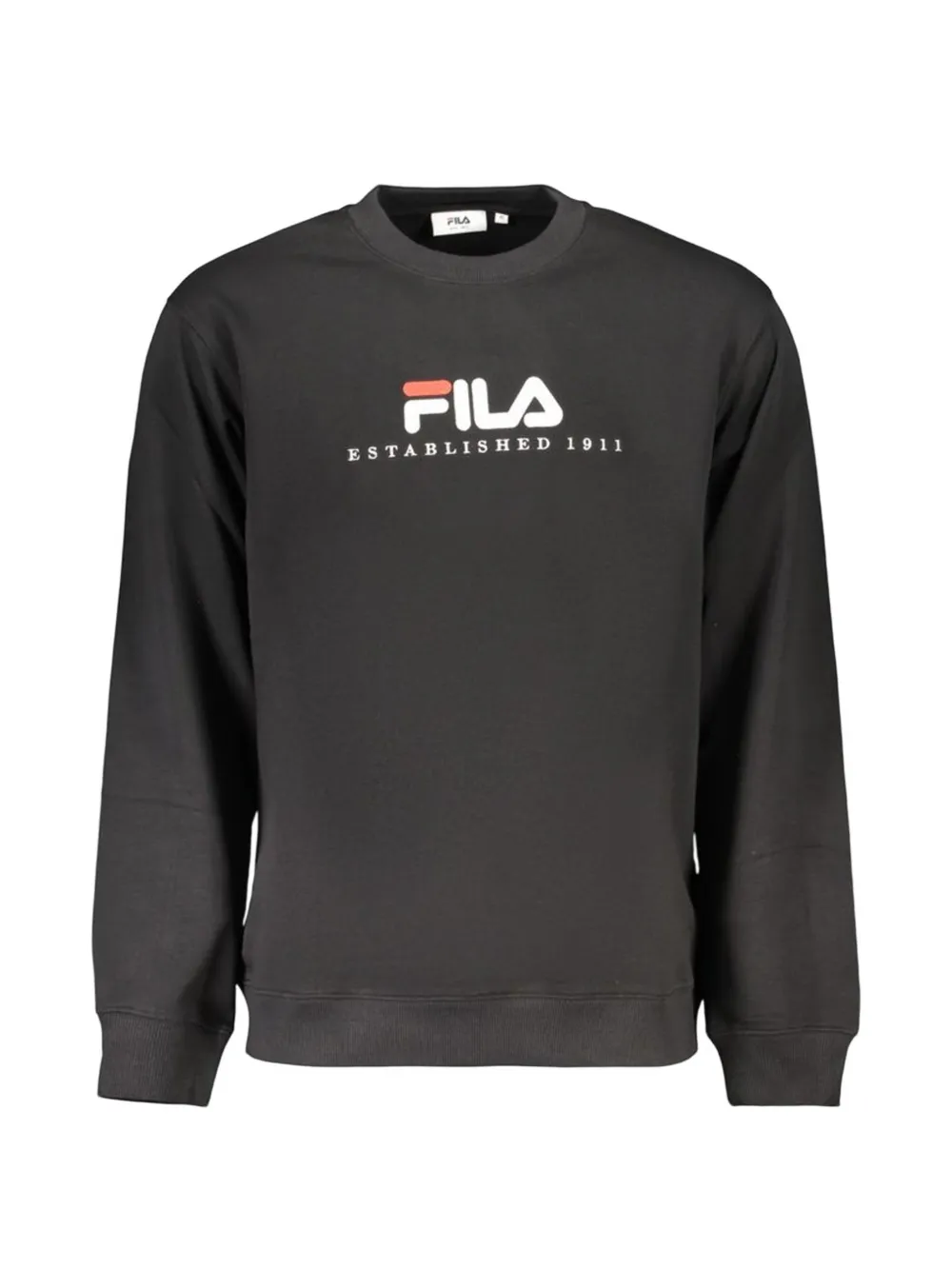 Fila logo-print cotton sweatshirt Zwart
