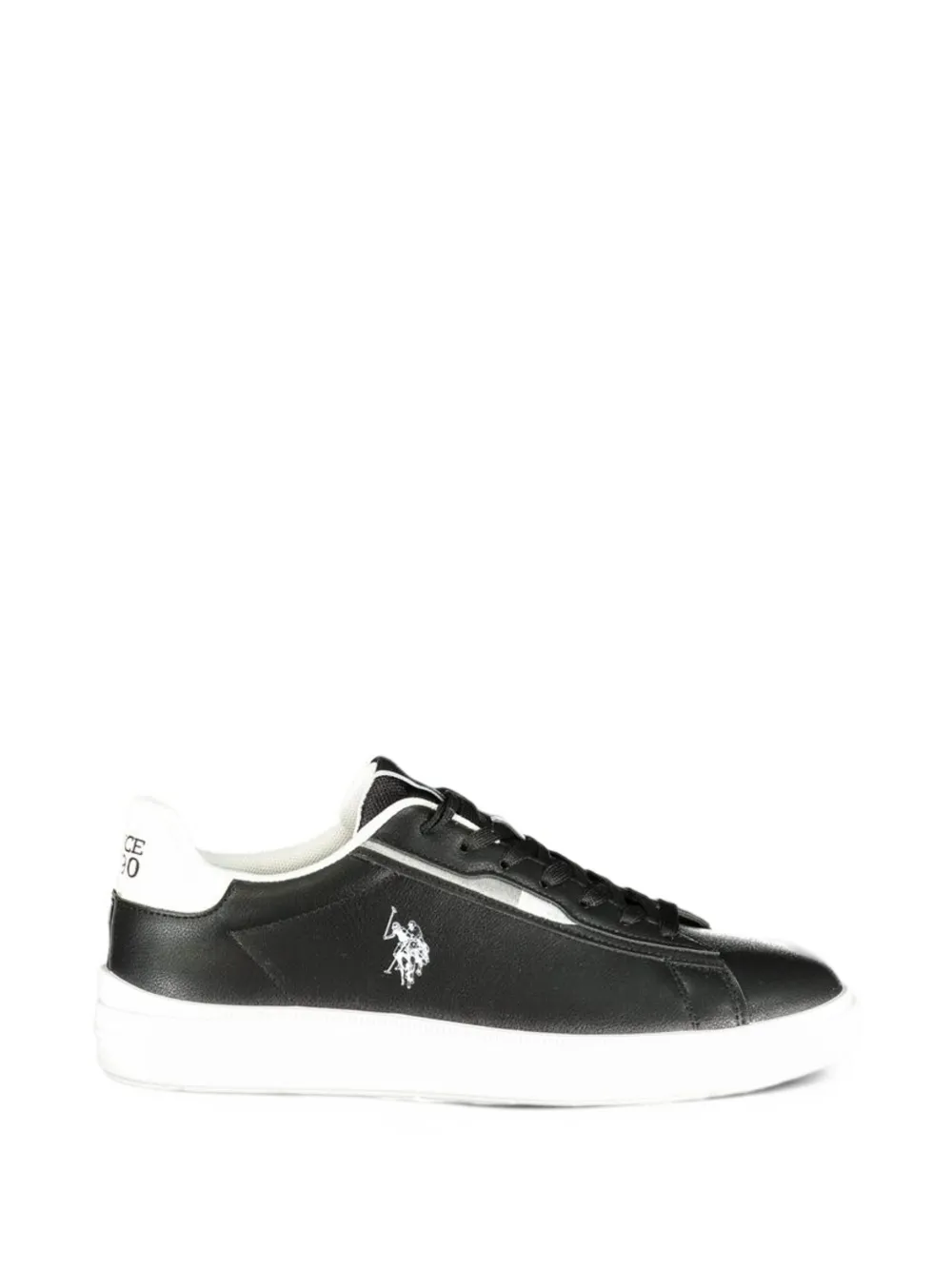 U.S. POLO ASSN. logo-embroidered low-top sneakers - Schwarz
