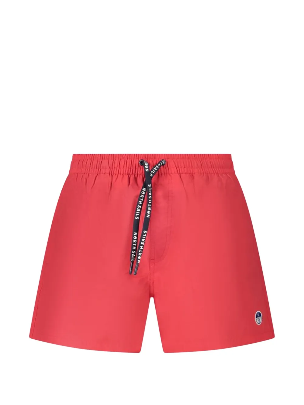 North Sails drawstring-waist logo-patch swim shorts Rood