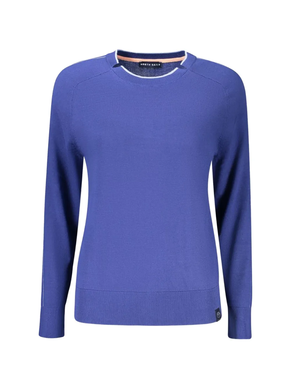 North Sails contrast-trim long-sleeve sweater Blauw