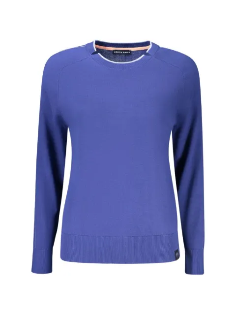 North Sails contrast-trim long-sleeve sweater