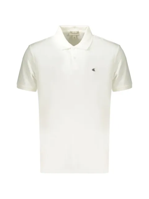 Calvin Klein logo-embroidered cotton polo shirt