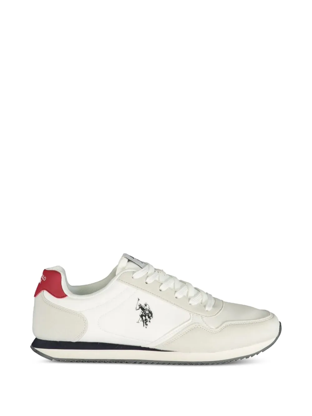 U.S. POLO ASSN. logo-print panelled sneakers - Weiß