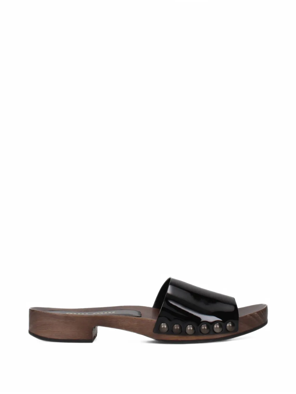 Miu Miu studded leather sandals - Nero