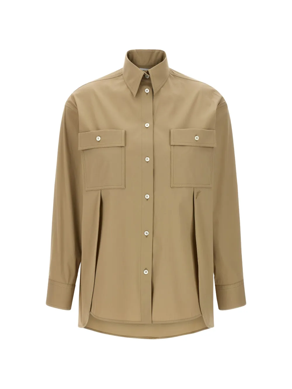 Ferragamo chest-pocket shirt Beige