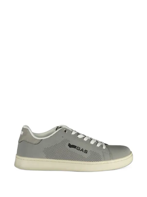 GAS perforated logo-print sneakers