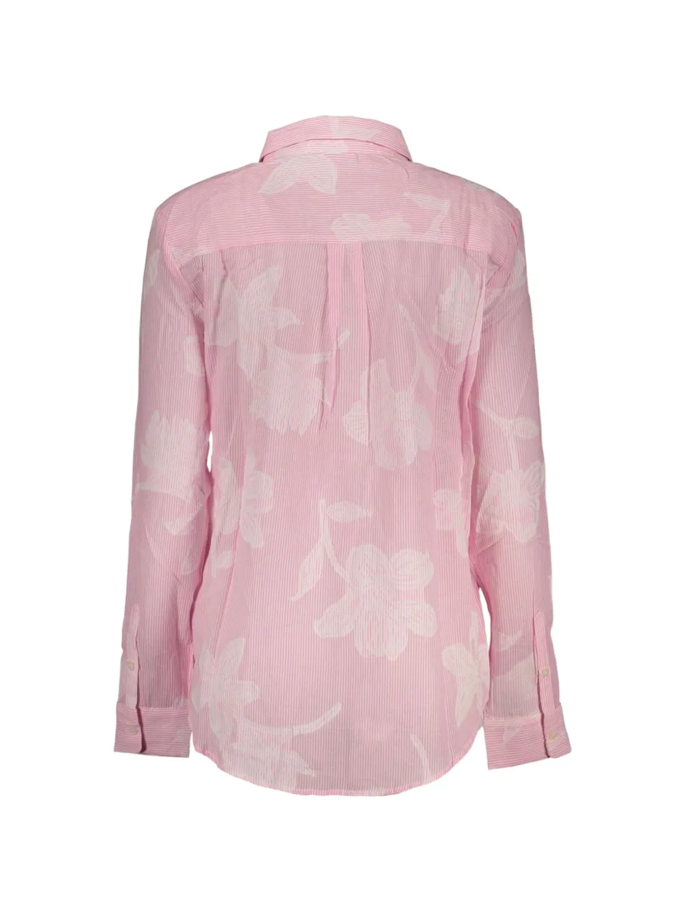 Desigual floral-print striped shirt Roze