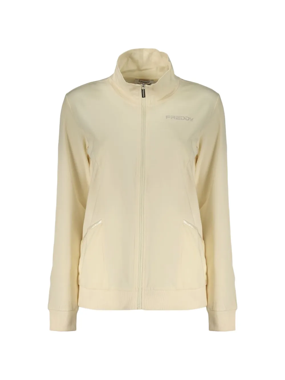 FREDDY zip-up cotton sweatshirt - Nude