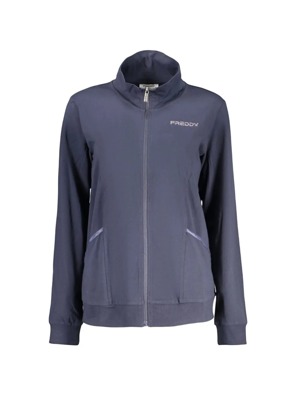FREDDY zip-up high-neck sweatshirt - Blau