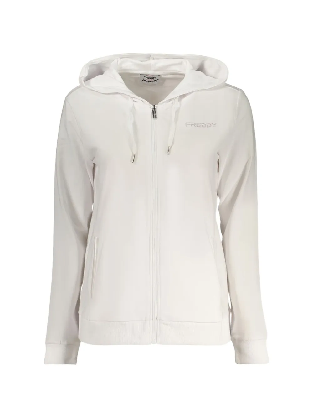 FREDDY Kapuzenjacke mit Logo-Print - Weiß