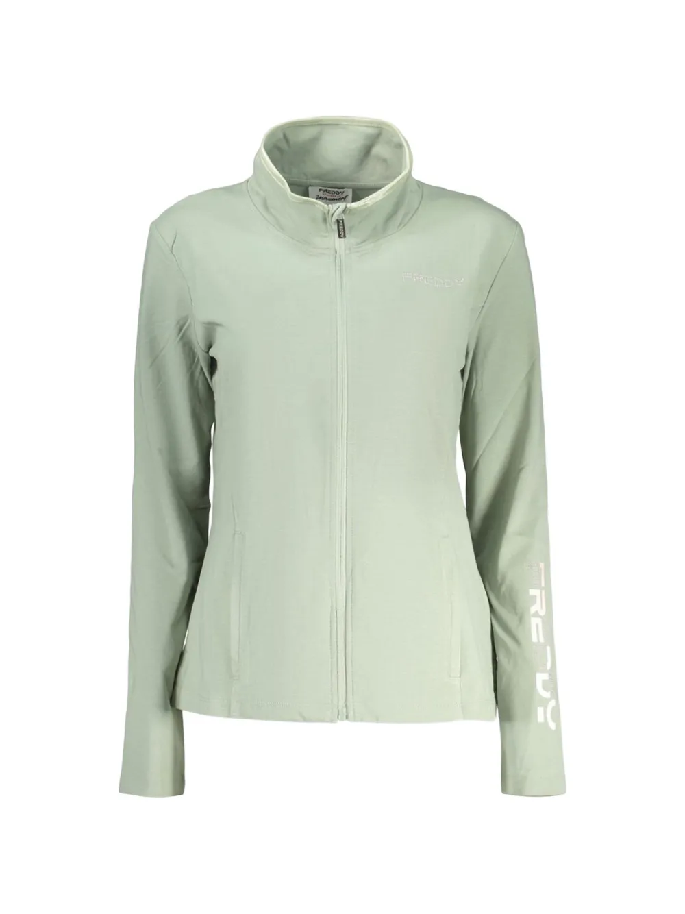 FREDDY zip-up high-neck sweatshirt - Grün